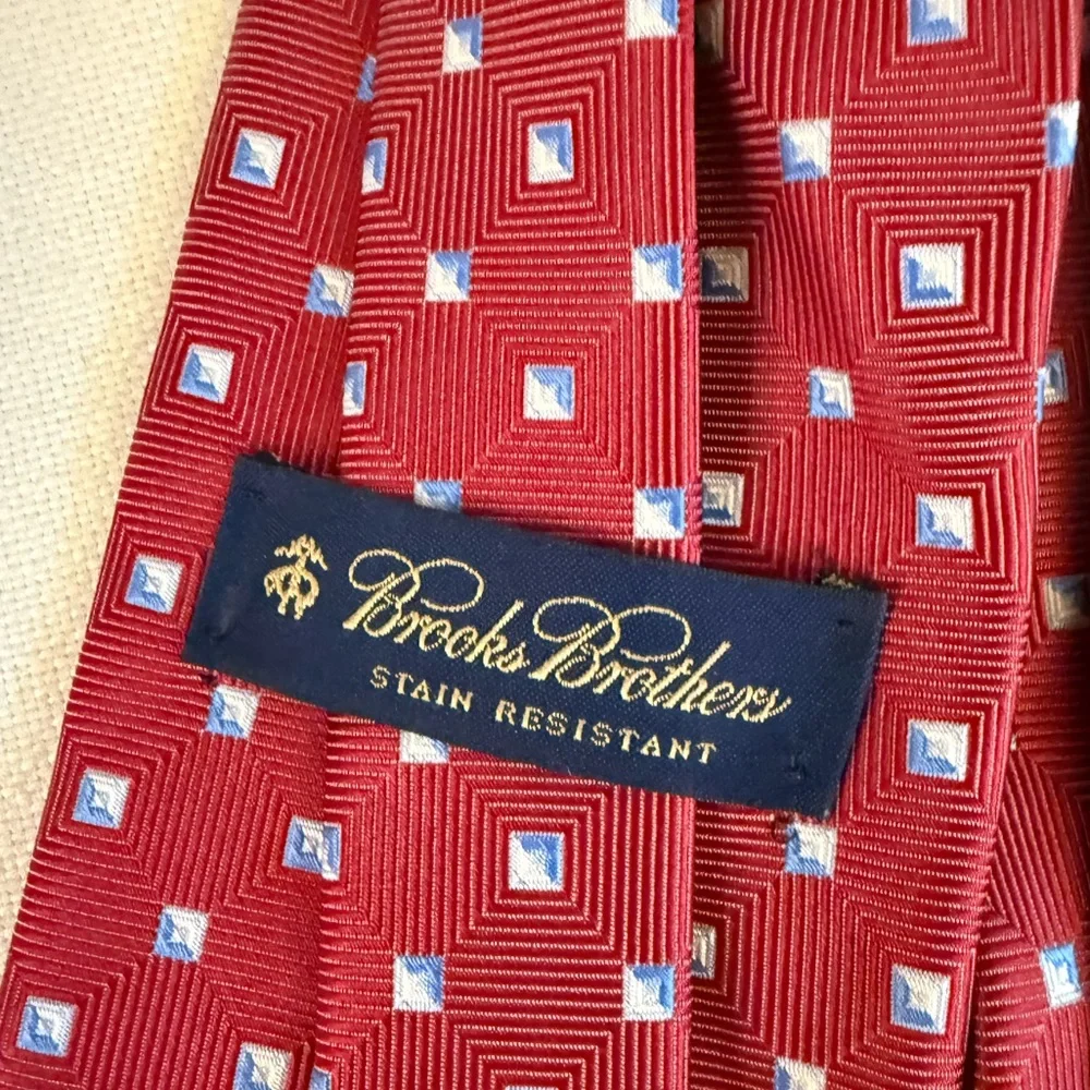 New! Brooks Brothers Stain Resistant Silk Tie